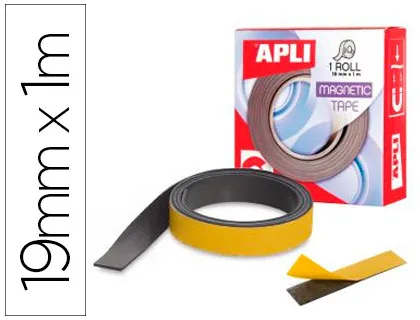 Cinta Adhesiva Apli Magnetica 19mm x 1m
