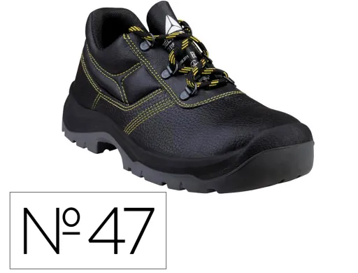 Zapatos de Seguridad Deltaplus Piel Crupon Pigmentada Suela pu bi Densidad Color Negro Talla 47