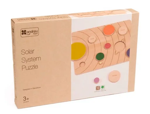 Juego Didactico Andreutoys Sistema Solar Madera