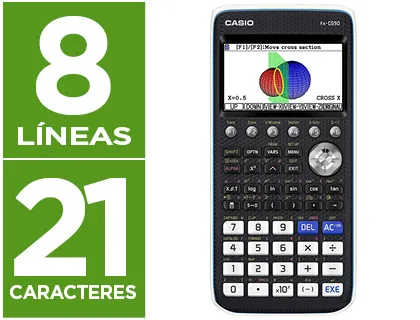 Calculadora Casio fx-Cg50 Cientifica Grafica 8 Lineas 21 Caracteres Pantalla Color 3d Memoria 16 mb Conexion Usb