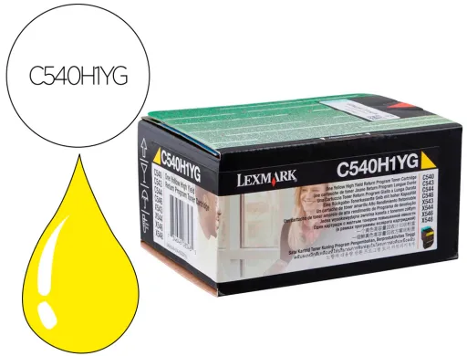 Toner Laser Lexmark C540h1yg Amarillo C540/ 2000 Paginas