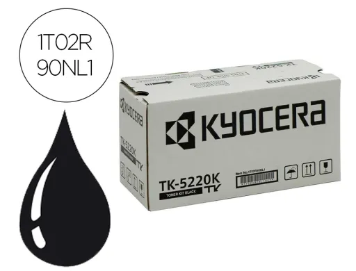 Toner Kyocera Mita tk-5220k Negro Ecosys M5521cdw, Ecosys M5521cdn 1200 Pag