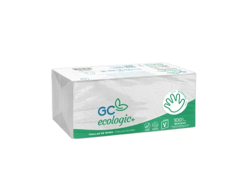 Toalla de Papel Mano Engarzada Ecologica Xtrasec 20x23 cm 2 Capas Paquete Con 196 Unidades