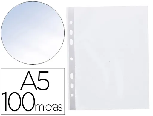 Funda Multitaladro q-Connect Din a5 100 mc Cristal 6 Taladros