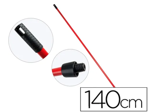 Palo de Escoba o Fregona Metal Universal Con Adaptador sp 140 cm