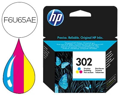 Ink-Jet hp 302 Deskjet 1110 / 2130 / 3630 Officejet 3830 / 4650 Envy 4520 Tricolor 165 Pag