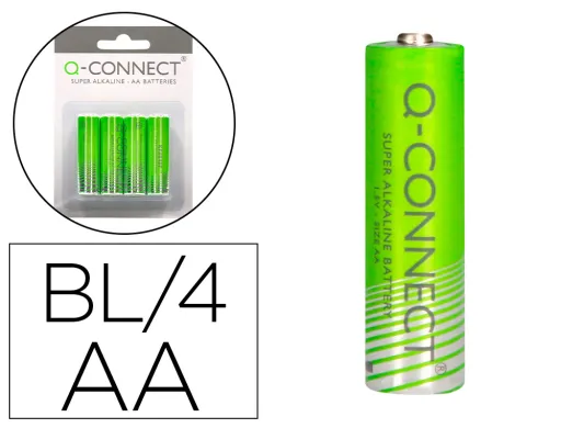 Pila q-Connect Alcalina aa Blister Con 4 Unidades