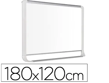 Pizarra Blanca bi-Office Lacada Con Bandeja Integrada 180x120 cm