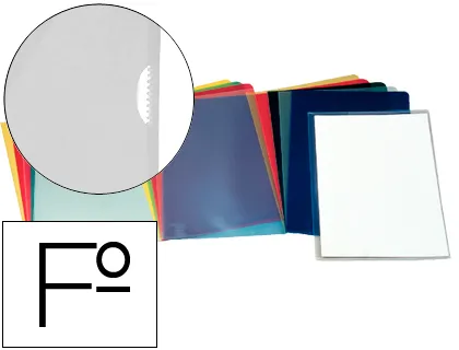 Carpeta Esselte Dossier Uñero Plastico Folio Transparente 110 Micras