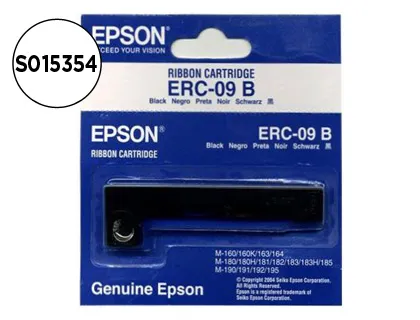 Cinta Impresora Epson Erc-09b Negra m-160 163 164 180 180h 181 182 183 185 190 191 192 195