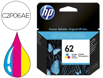 Ink-Jet hp n.62 Officejet 5640 / 7640 / 5740 Pack Multicolor -165 Pag-