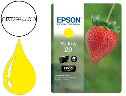 Ink-Jet Epson Home 29 T2984 Xp435/330/335/332/430/235/432 Amarillo 175 Pag