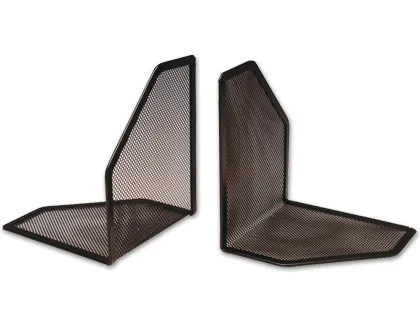 Apoyalibros Metalico q-Connect Kf00857 Rejilla Negro Juego 170x140x135 mm
