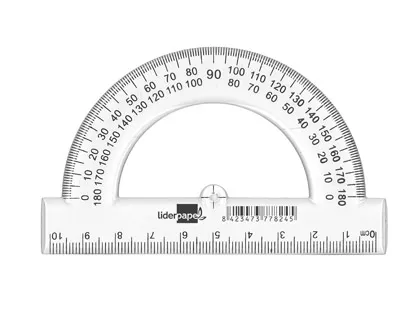 Semicirculo Liderpapel 10 cm Plastico