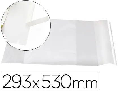 Forralibro Liderpapel Nº29 Con Solapa Ajustable Adhesivo 293 x 530 mm