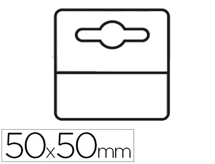 Etiqueta Colgador Adhesiva Djois en Pvc 50x50 mm Pack de 1000 Unidades
