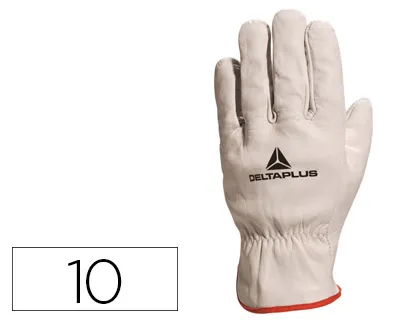 Guantes Deltaplus Piel Vacuno Especial Para Todo Tipo de Trabajos el Mas Vendido Del Mercado Talla 10