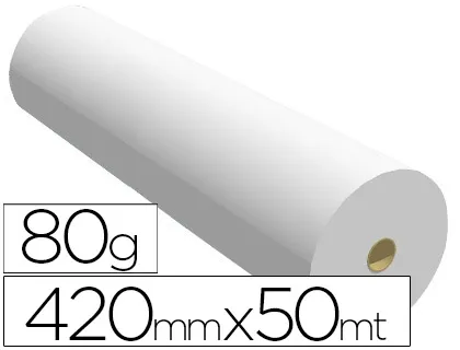 Papel Reprografia Para Plotter 420mmx50mt 80gr Impresion Ink-Jet