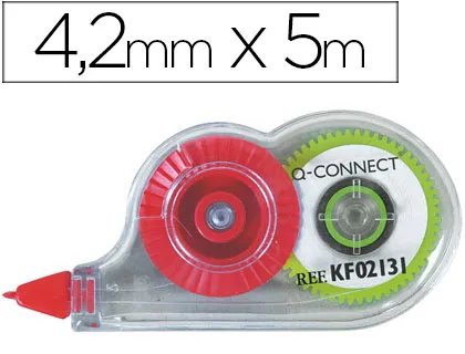 Compre Fita Corretora Branca Q-Connect 4,2 mm x 5 m. Correção Rápida, Limpa e Precisa Para Escritório, Escola e Uso Profissional.