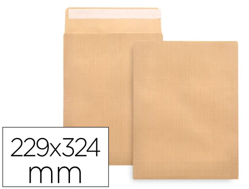 Sobre Liderpapel Bolsa n 7 Kraft Din c4 229x324 mm Tira de Silicona Paquete de 25 Unidades