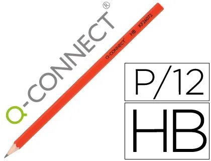 Lapices de Grafito q-Connect Hexagonal Sin Goma n.2 hb