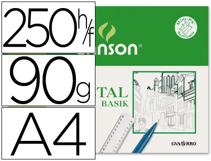 Papel Vegetal Guarro Din a4 90-95 gr Hoja