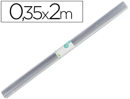 Rollo Plastico Forralibros 0,35x2 mt Liderpapel