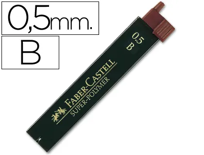 Minas Faber Grafito 9065 0,5 mm b Estuche de 12 Minas