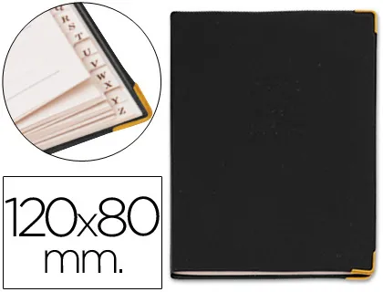 Listin Telefonico q-Connect Tapa Flexible Con Cantonera Dorada 120x80 mm