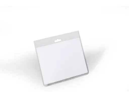 Portanombres Durable Pvc Con Perforacion Para Clip 60x90 mm