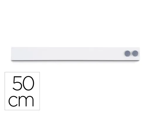 Barra Magnetica Maul Standard Longitud 50 cm Color Blanco Con Dos Imanes Incluidos