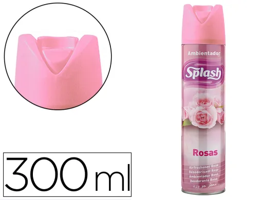 Ambientador Spray Splash Aroma Rosas Bote de 300 ml