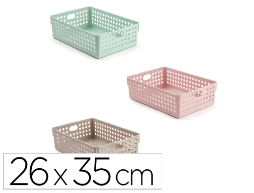 Cesta Ordenacion Plastiforte Atlas nº 4 260x350 mm Colores Surtidos