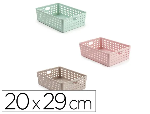 Cesta Ordenacion Plastiforte Atlas nº 3 200x290 mm Colores Surtidos