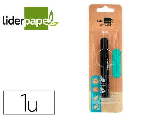 Rotulador Liderpapel Ecouse Detector de Billetes Falsos Cuerpo Plastico 100% Reciclado en Blister