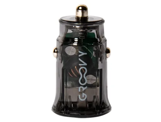 Cargador de Coche Groovy Doble Usb a 3.4a Gris Oscuro