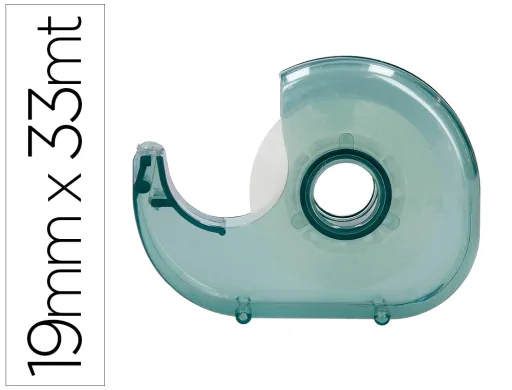 Miniportarrollo Liderpapel Ecouse 100% Plastico Reciclado Para Cinta de 33 m x 19 mm