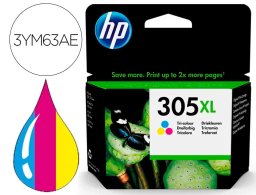 Ink-Jet hp 305xl Deskjet 1210 / 1212 / 1255 / 2732 / 2752 / 4155 / 4158 Envy 6020 / 6052 /6055 / 6420 Tricolor 200