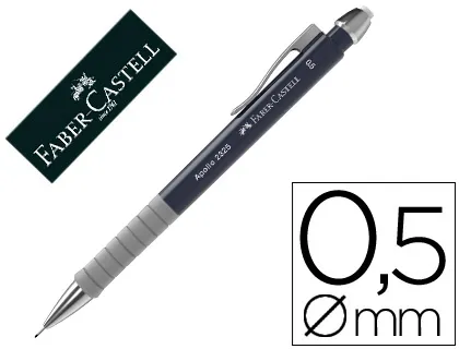 Portaminas Faber Castell 0,5 mm Apollo Retractil Color Azul Oscuro