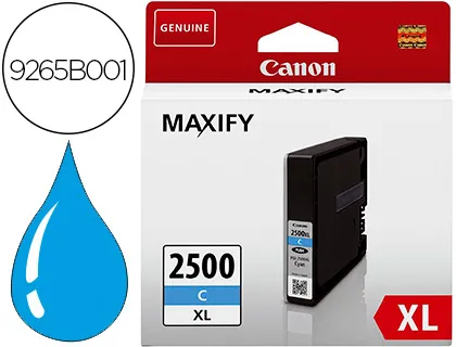 Ink-Jet Canon Pgi 2500 xl Maxify Ib4050 / Mb5050 / Mb5150 / Mb5155 / Mb5350 / Mb5450 Cian 1755 Paginas