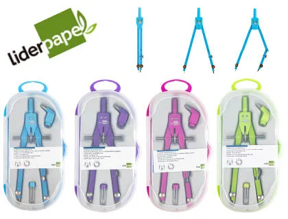 Compas Liderpapel Micrometrico Con Adaptador Color