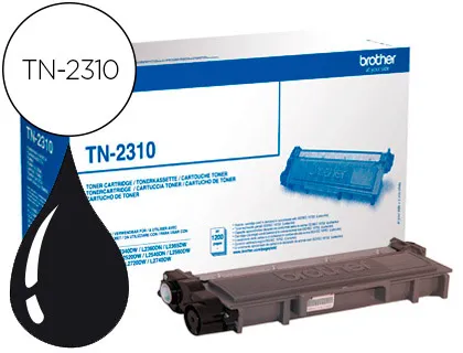 Toner Brother tn-2310 Dcp-L2500d / hl-L2300d / Mfc-L2700dw / Mfc-L2720dw Negro 1200 Pag