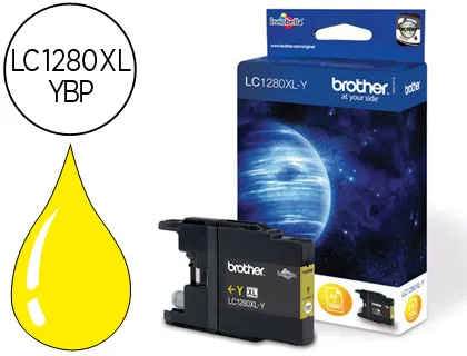 Ink-Jet Brother lc-1280xlybp Amarillo -1,200pag- Mfc-J6510dw Mfc-J6710dw Mfc-J6910dw