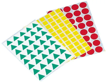 Gomets Figuras Geometricas 993 Bolsa Con 12 Hojas Surtidas