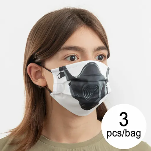 Mascarilla Higiénica de Tela Reutilizable Gas Luanvi Talla M Pack de 3 Uds