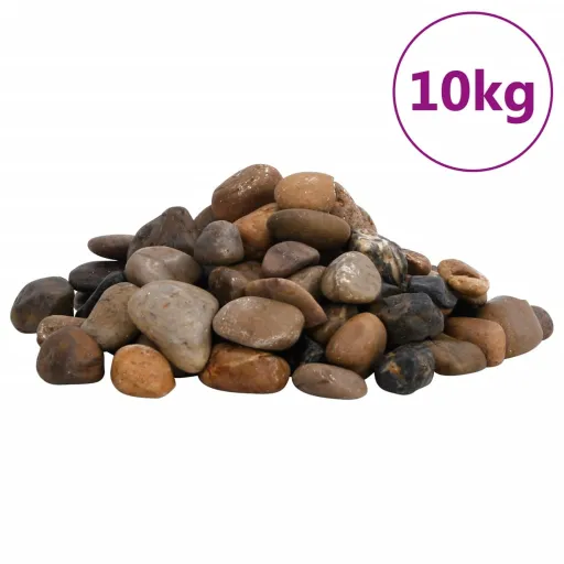 Guijarros Pulidos Colores Mezclados 10 kg 2-5 cm