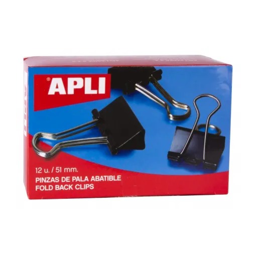 Pinzas Para Papeles 51mm 12 Unidades Apli