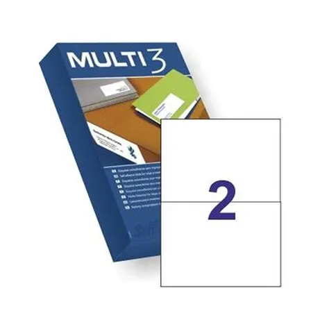 Etiquetas Autoadhesivas Multi3 210x148 mm – Caja Con 500 Hojas