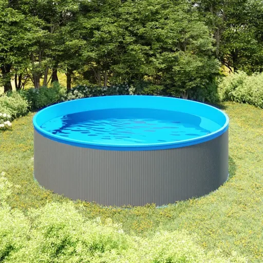 Piscina de Chapoteo Gris 350x90 cm