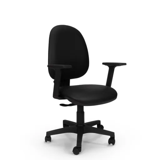 Silla de Oficina Operativa Modelo Mini Con Brazos Ajustables y Mecanismo Sincronizado